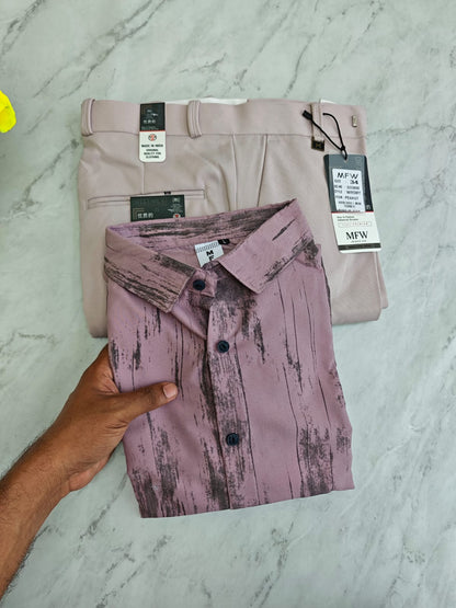 2 in 1 Combo Printed shirts + peanut polo fit pant buy @550 rs only