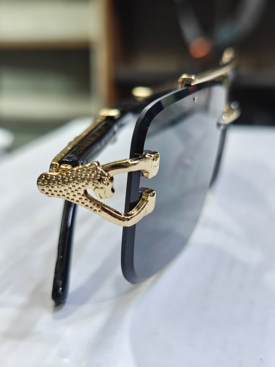 Mfw Rimless sunglasses buy @150 rs only (Gold color)