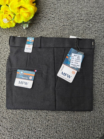 MFW Men's lenin textured polofit pants  buy 3 pant @ 1200 (black)