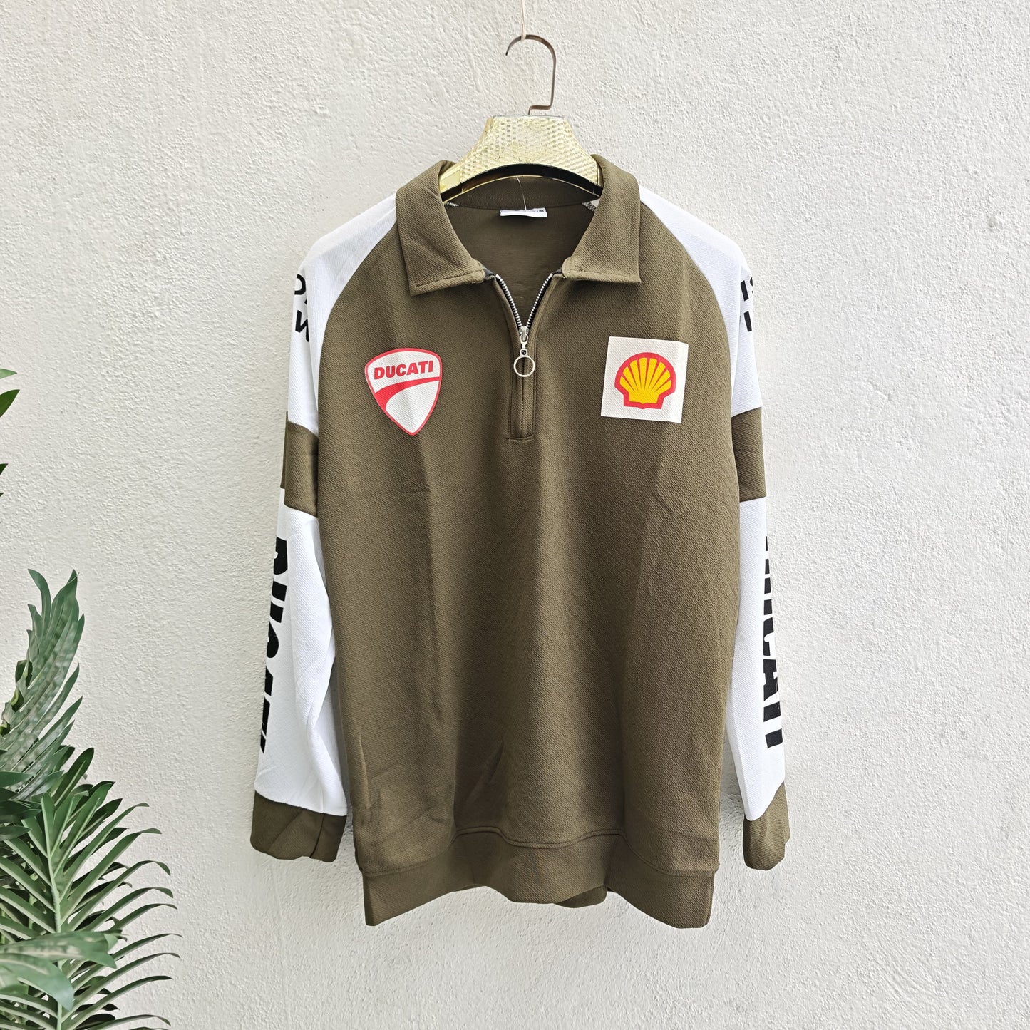 Men's korean Collar printed premium old money Zipper Full sleeve tshirts@249 (Fabric Reference – Please Read Description)