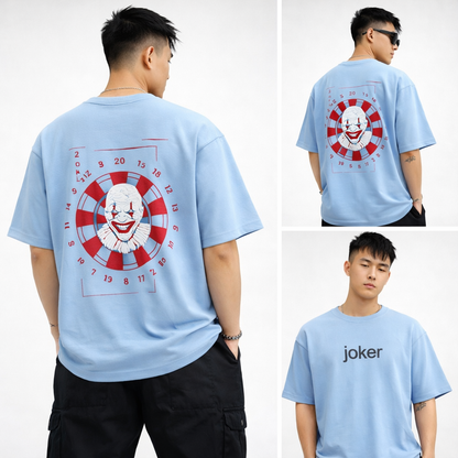 Round neck Front and back print droup shoulder Tshirt 1 pc @199 and 3 pcs @ 499