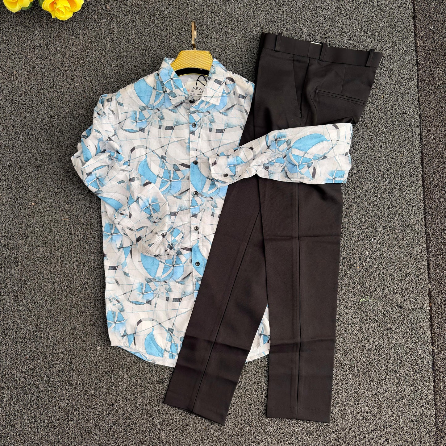 2 in 1 combo printed shirts + polo fit pant buy @600