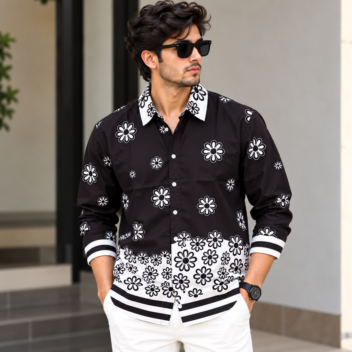Men's Full sleeve Viscose Printed Shirts single pcs @350 and Buy 3 pc combo @999