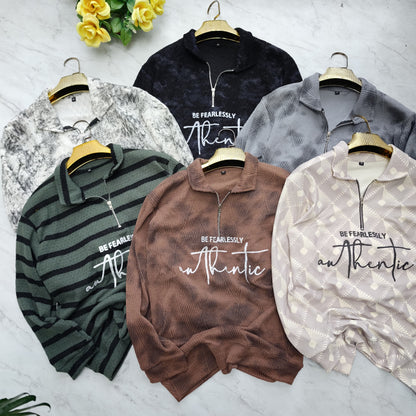 3 in 1 combo buy 3 pcs Random design full sleeve Zipper tshirts buy 500 only(Read description before ordering)