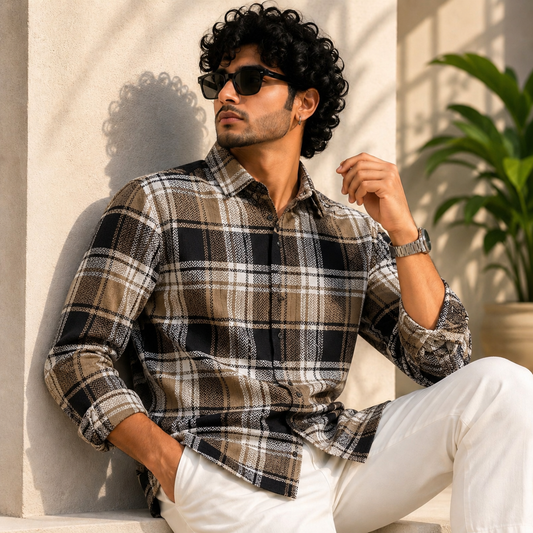 MFW Old money type korean weaving Full sleeve shirts Single pcs @299 and Buy 4 pcs combo @999
