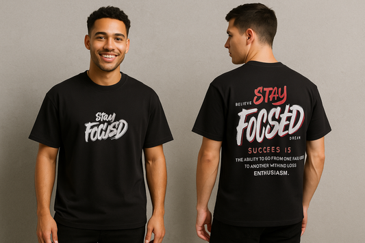 Half sleeve Round neck Front and back Printed Tshirt 1 pc @199 and 3 pcs @ 499