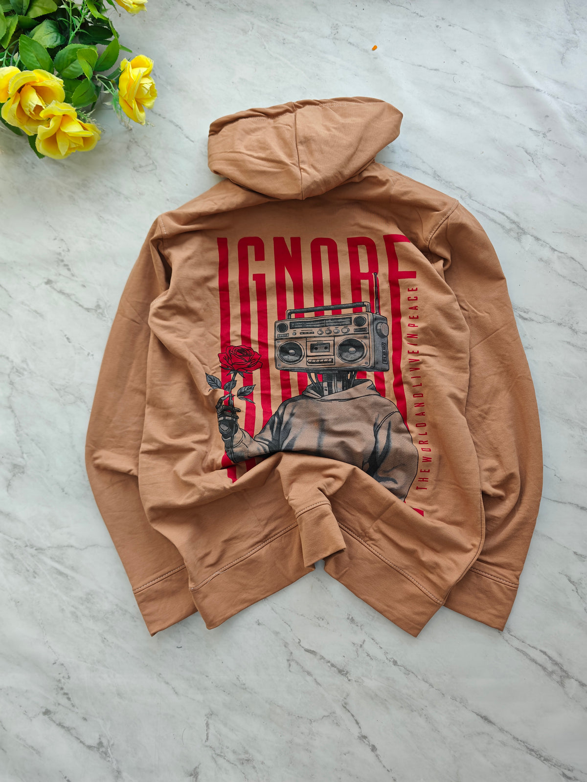 Men's Cotton back printed Hoodies single pcs @299 and Buy 4 pcs combo @999(Random design only no color selection only size selection )