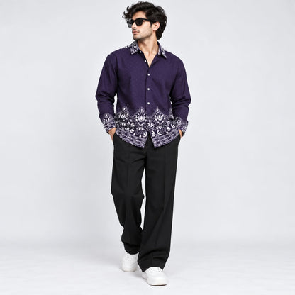 2 in 1 combo viscose bottom printed shirts + korean baggy pant buy @600 rs only