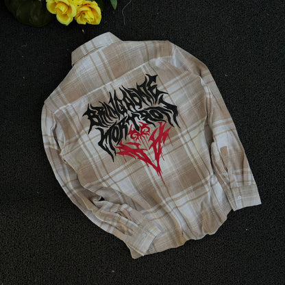 2 in 1 combo Dobby double pocket back print shirts + Mom fit jeans pant combo buy @600