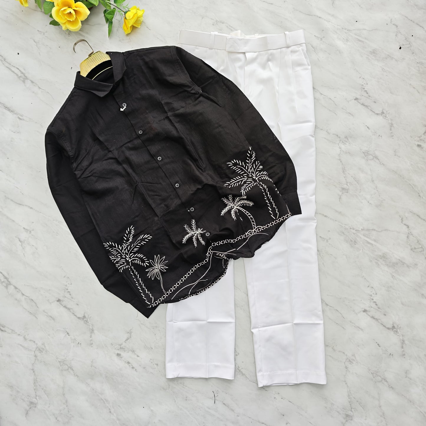 2 in 1 combo bottom printed shirts+korean pant combo buy @600 rs only