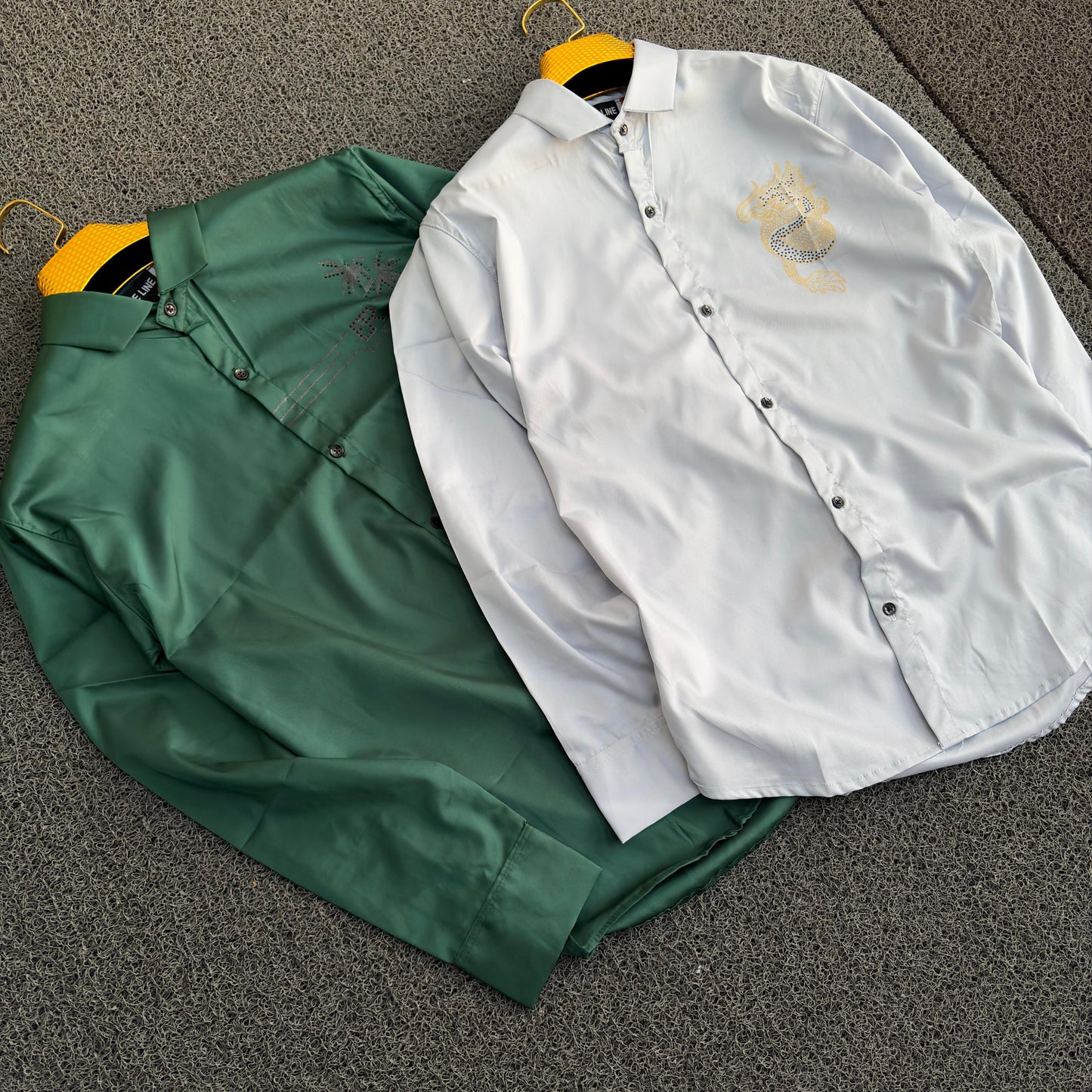 2 in 1 combo party wear stone work shirts buy 2 pcs combo 500 only