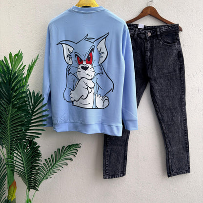 2 in 1 combo Full sleeve Printed tshirt + mom fit jeans combo @499 only