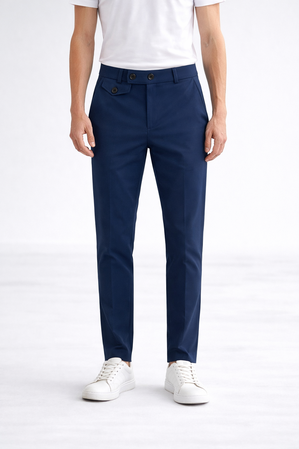 Gurkha type Lycra formal pant buy 4 pcs combo @999(Navy)