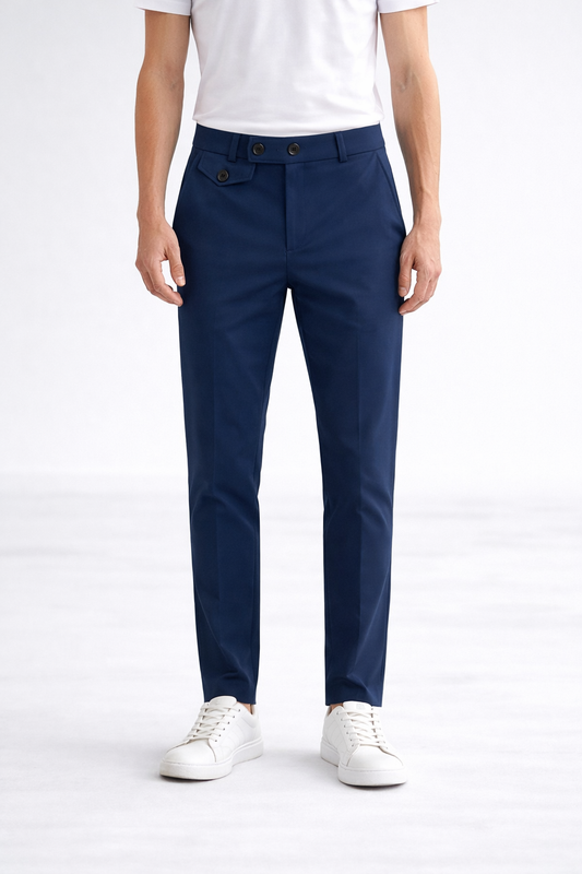 Gurkha type Lycra formal pant buy 4 pcs combo @999(Navy)