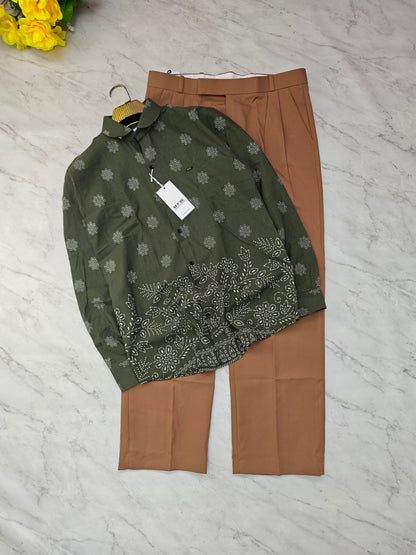 2 in 1 combo MFW bottom printed shirts + korean Baggy pants buy @600 rs only