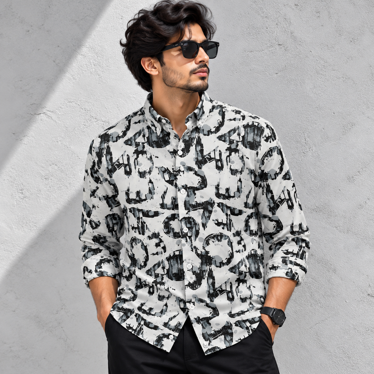 MFW viscose full sleeve printed shirts Single pcs @299 and Buy 4 pcs combo @999
