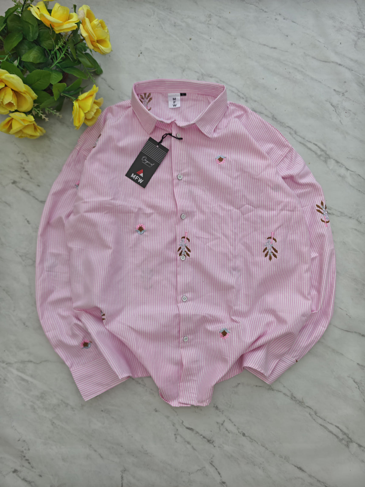 Men's Full sleeve Boxy fit type  Embroidery Shirts single pcs @350 and Buy 3 pc combo @999