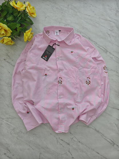 Men's Full sleeve Boxy fit type  Embroidery Shirts single pcs @350 and Buy 3 pc combo @999