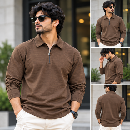 MFW  full sleeve Zipper  Tshirt 1 pc @199 and 3 pcs @ 499