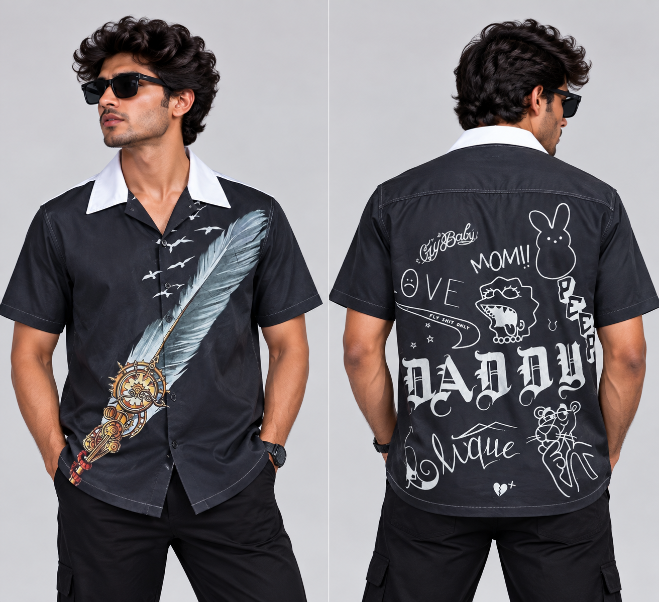 MFW designer Cuban collar shirts buy @250 rs only