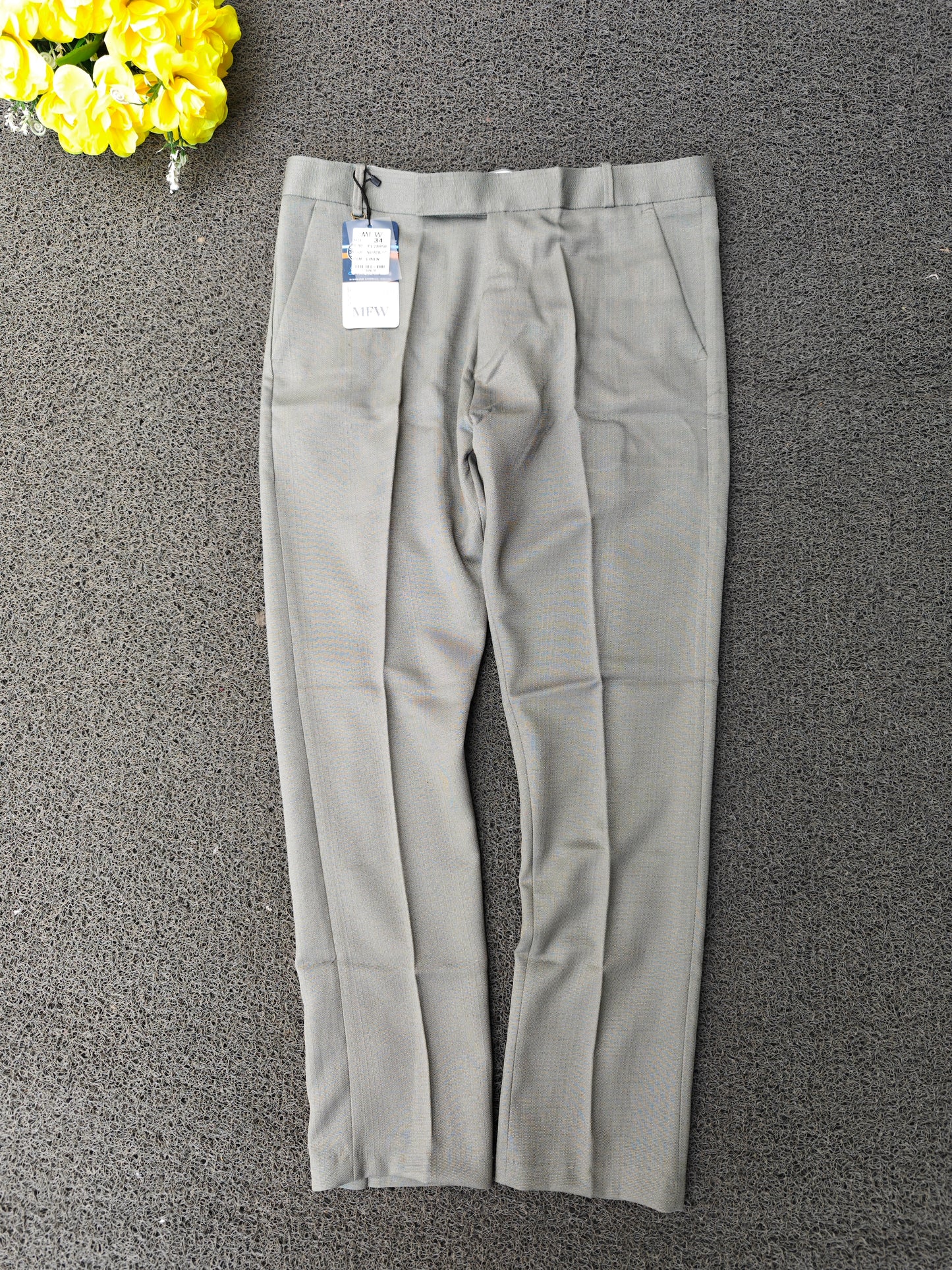MFW Men's lenin textured polofit pants  buy 3 pant @ 1200 (light green)