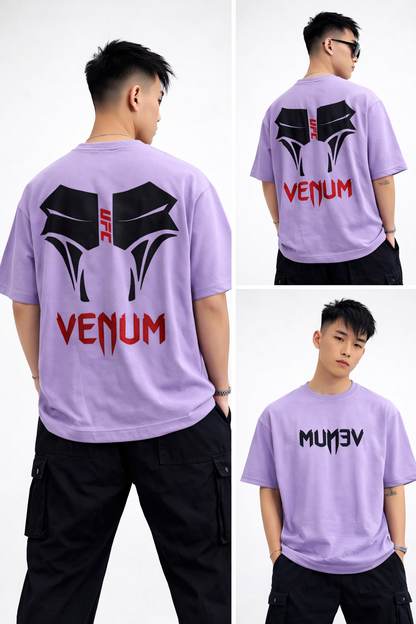 Round neck Front and back print droup shoulder Tshirt 1 pc @199 and 3 pcs @ 499