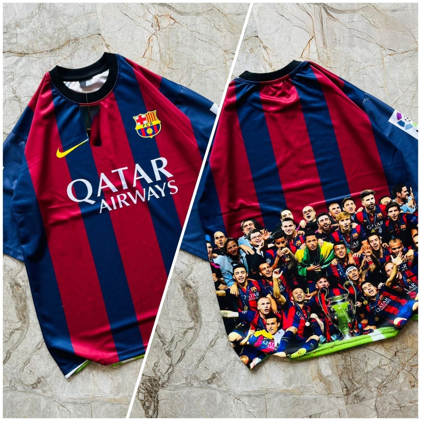 Half sleeve front and back printed football jersey buy @200
