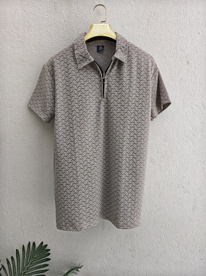 Mfw Half sleeve zipper Tshirt 1 pc @199 and 3 pcs @ 499
