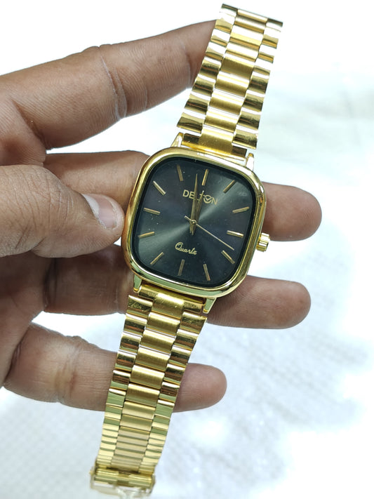Mens most trendy Square type Gold strap watches @200