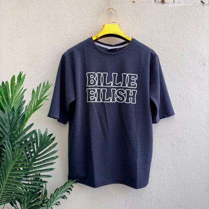 Round neck Front and back print droup shoulder Tshirt 1 pc @199 and 3 pcs @ 499