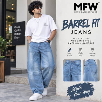 MFW Barrel Fit jeans pants buy @450 rs only[S1]