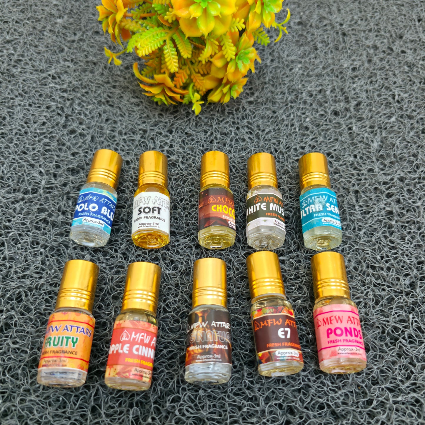 10 in 1 combo MFW Attar pack of 10 flavour attar buy @200 only