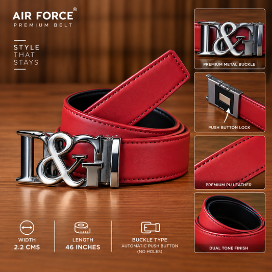 Mfw Premium Push button slim belt buy @200rs (OM-3)