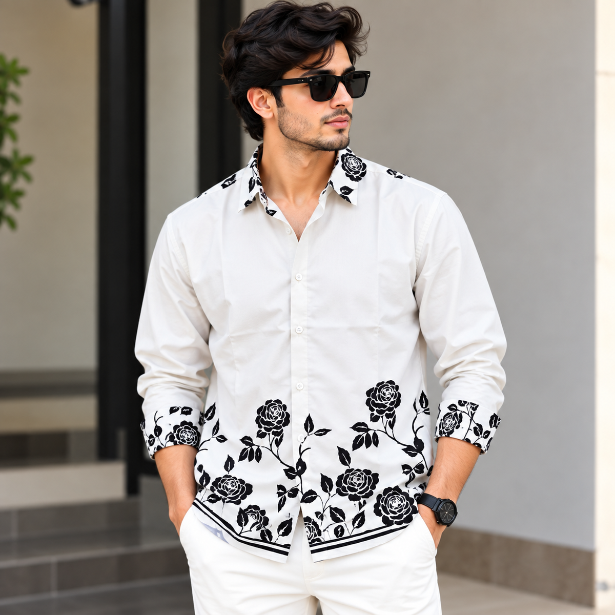 Men's Full sleeve Viscose Printed Shirts single pcs @350 and Buy 3 pc combo @999