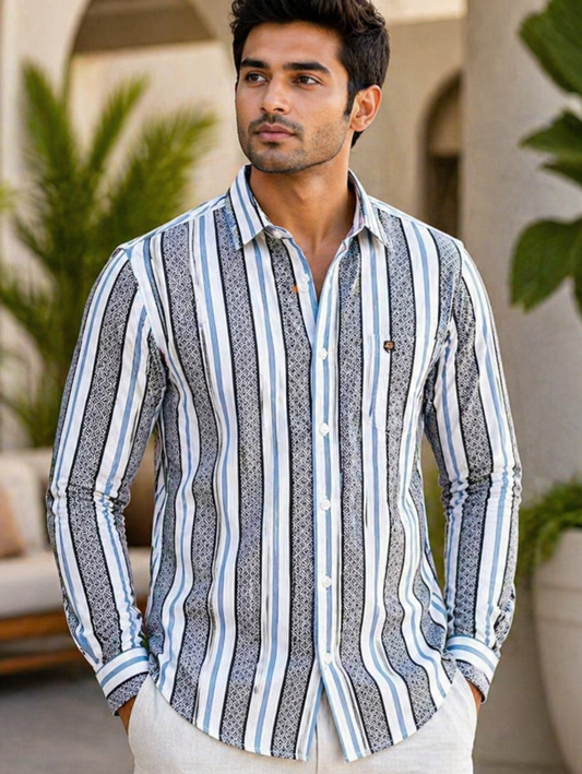Mfw stripes full sleeve Shirts single pcs @299 and Buy 4 pcs combo @999