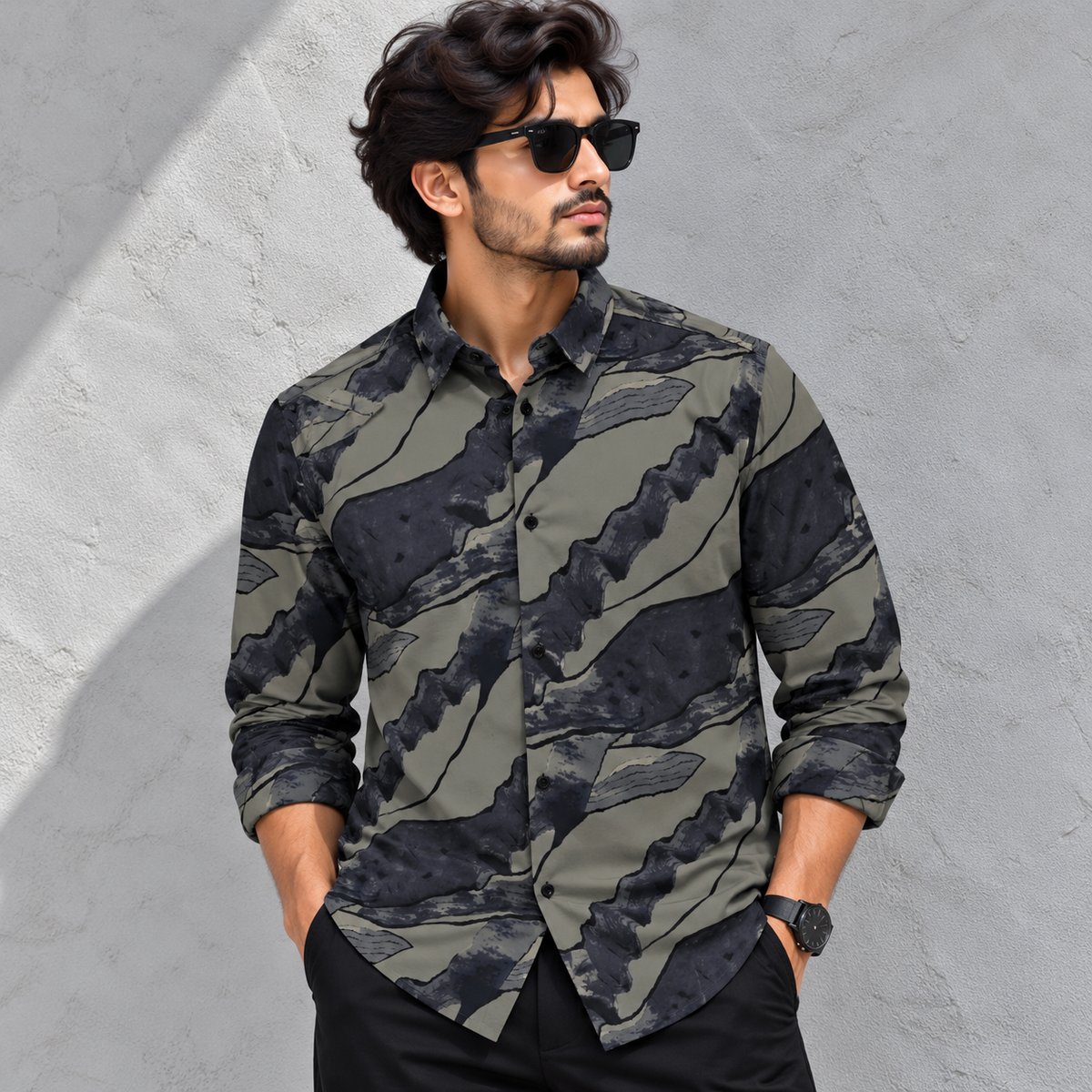 MFW viscose full sleeve printed shirts Single pcs @299 and Buy 4 pcs combo @999
