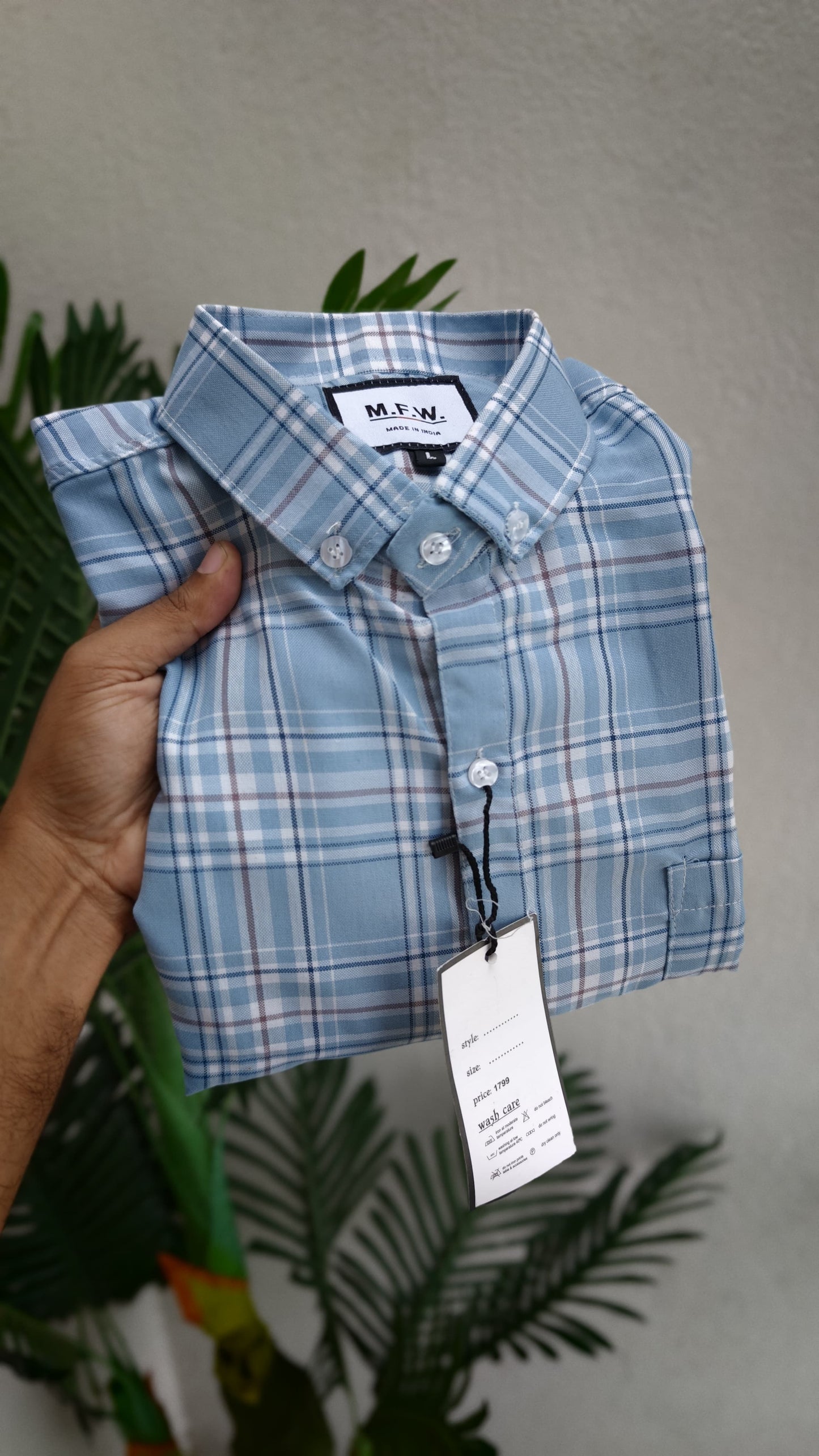 MFW Full sleeve checked shirts Single pcs @299 and Buy 4 pcs combo @999(Cs-1)