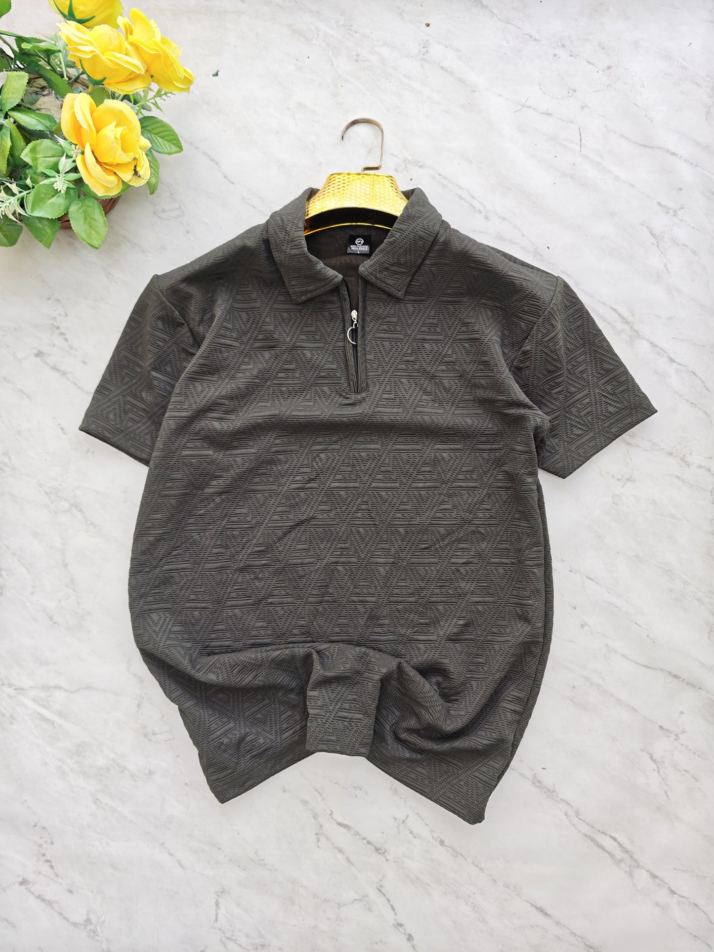 Mfw Half sleeve zipper Tshirt 1 pc @199 and 3 pcs @ 499