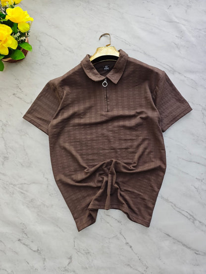 Mfw Half sleeve zipper Tshirt 1 pc @199 and 3 pcs @ 499