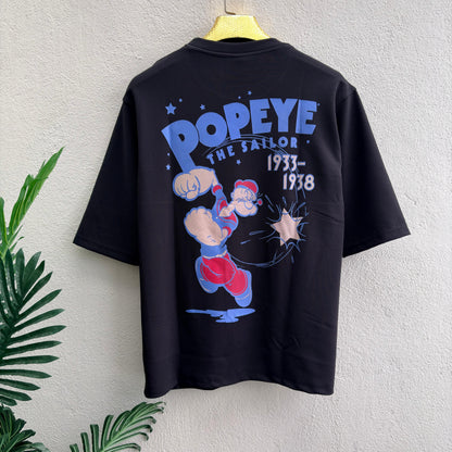Popeye design Round neck Front and back Printed droup shoulder Tshirt 1 pc @199 and 3 pcs @ 499