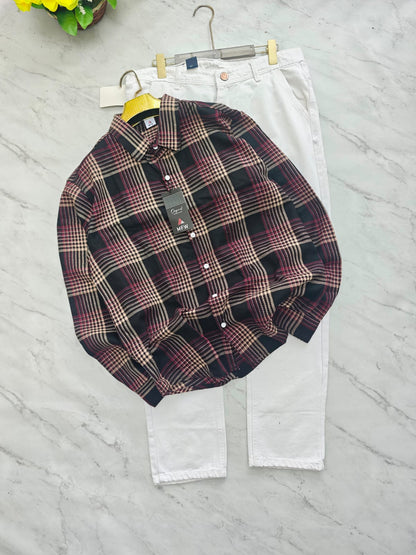 2 in 1 combo MFW checked shirts + mom fit jeans pant buy @600 rs only
