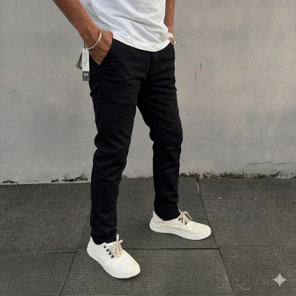 Mens side packet balloonfit heavy quality jeans Buy 2 pcs combo @999(Black )