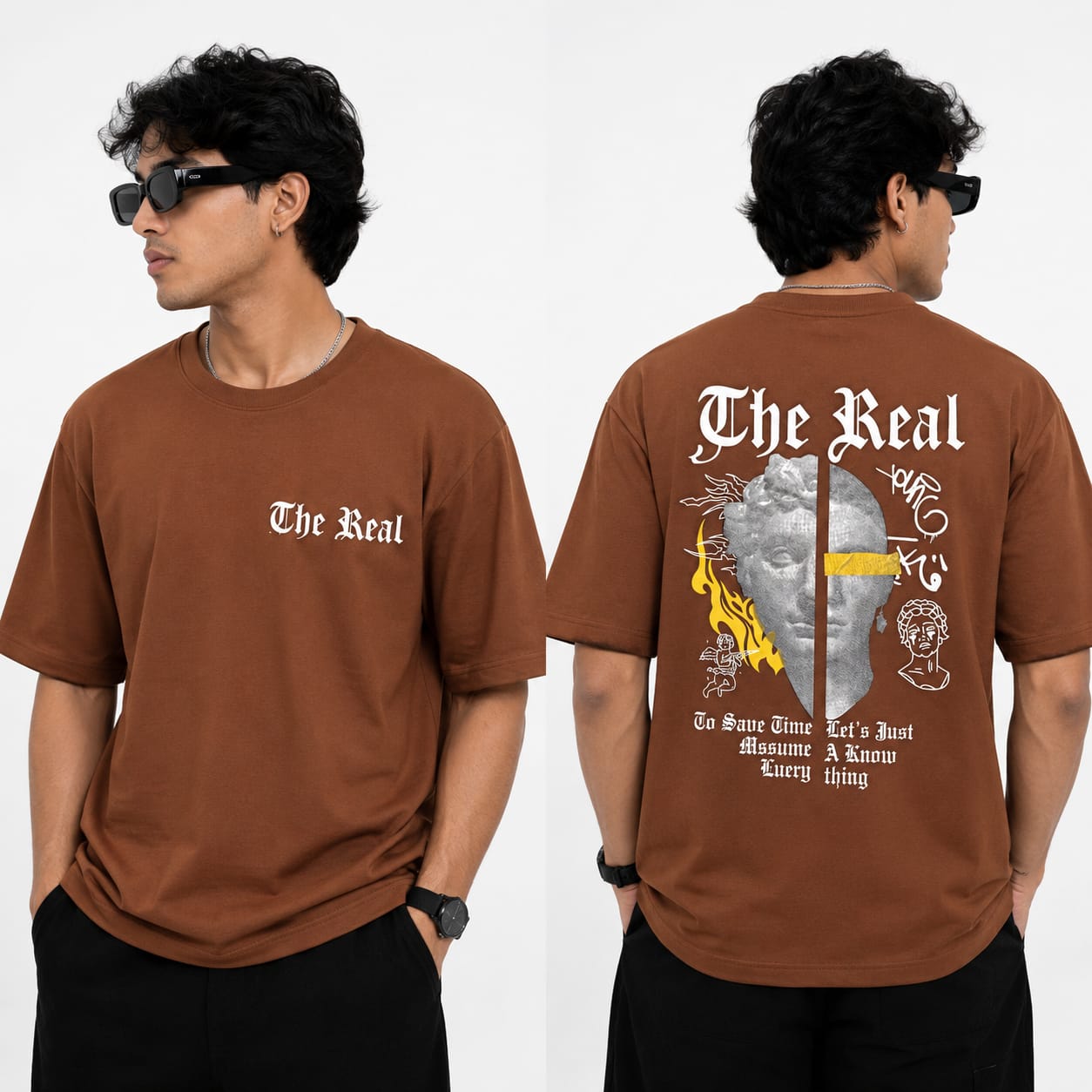 MFW Front printed Tshirt 1 pc @199 and 3 pcs @ 499