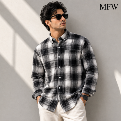MFW Old money type flannel full sleeve shirts Single pcs @299 and Buy 4 pcs combo @999