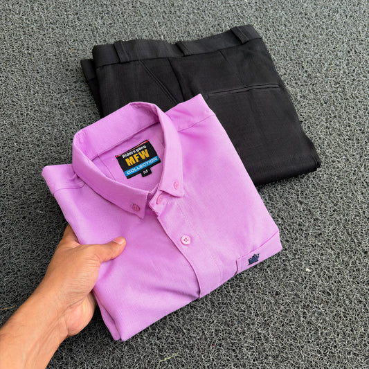 2 in 1 Combo Old money type Lenin Shirts + Lenin polo fit pant buy @ combo @600