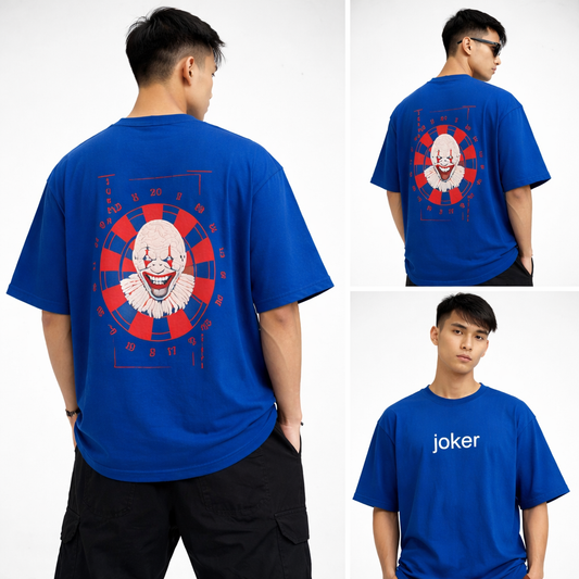 Round neck Front and back print droup shoulder Tshirt 1 pc @199 and 3 pcs @ 499