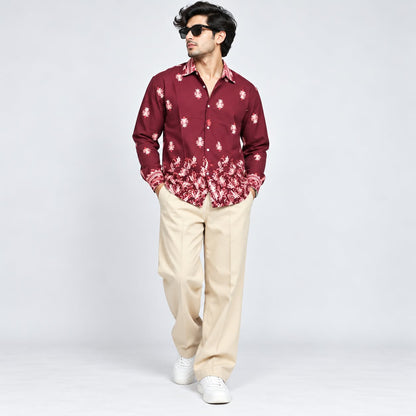 2 in 1 combo viscose bottom printed shirts + korean baggy pant buy @600 rs only