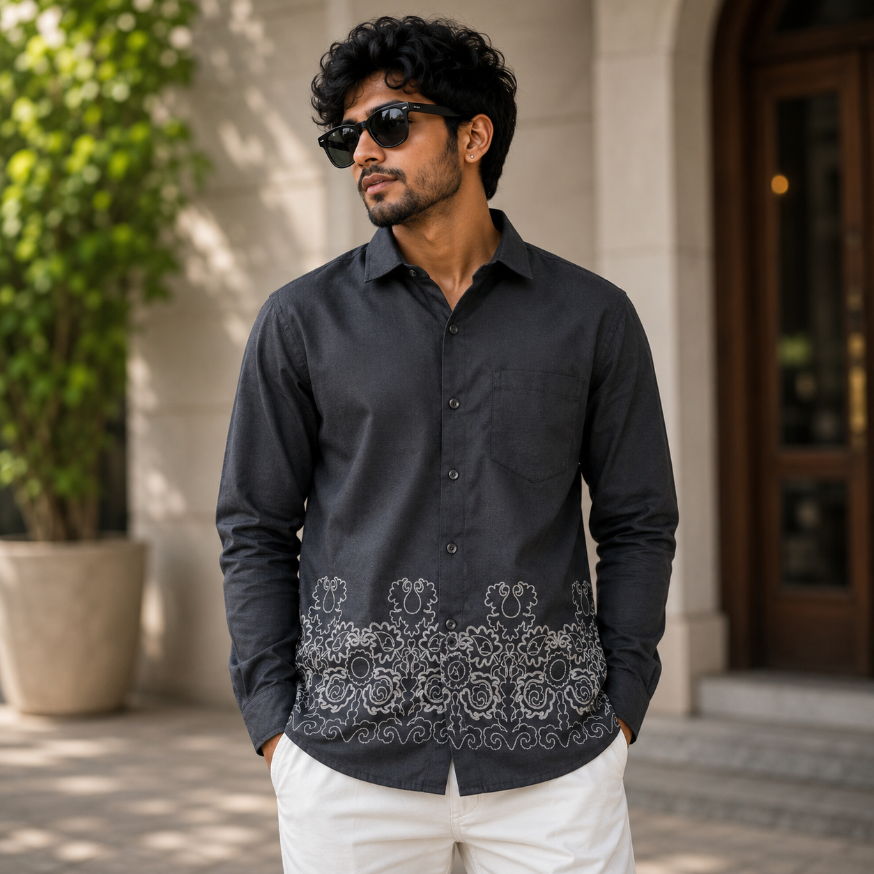 Men's bottom embroidery single pcs @350 and Buy 3 pc combo @999
