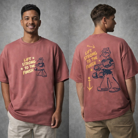 Round neck Front and back Printed droup shoulder Tshirt 1 pc @199 and 3 pcs @ 499