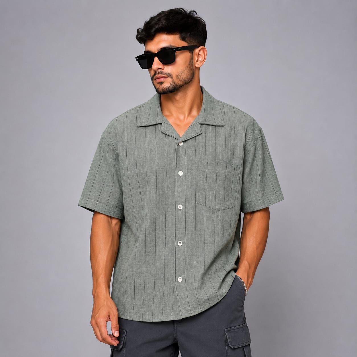 D9 MFW Cuban collar shirts buy 3 pcs @499 and 1 pcs @199